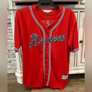 Atlanta Braves Majestic Stars & Stripes Chipper Jones Jersey L